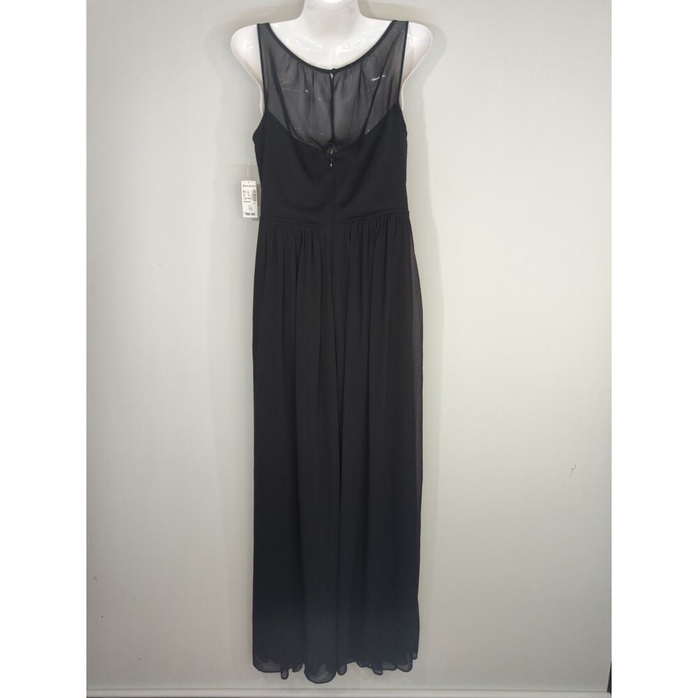 Dressbarn RSVP Black Cocktail Gown - Size 10 - Chiffon Halter‎ Long Formal NWT - Picture 5 of 11